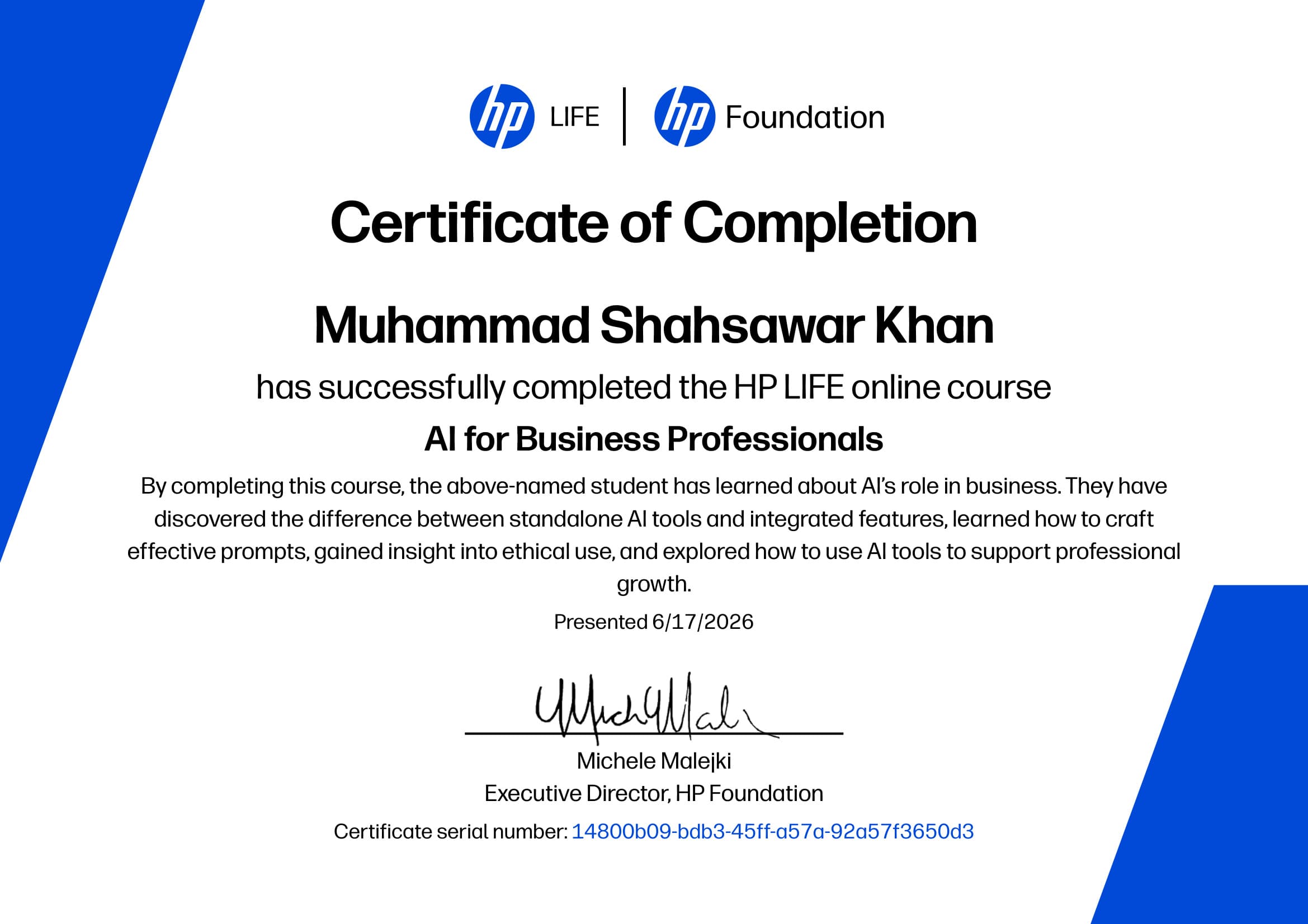 AI for Business Professionals