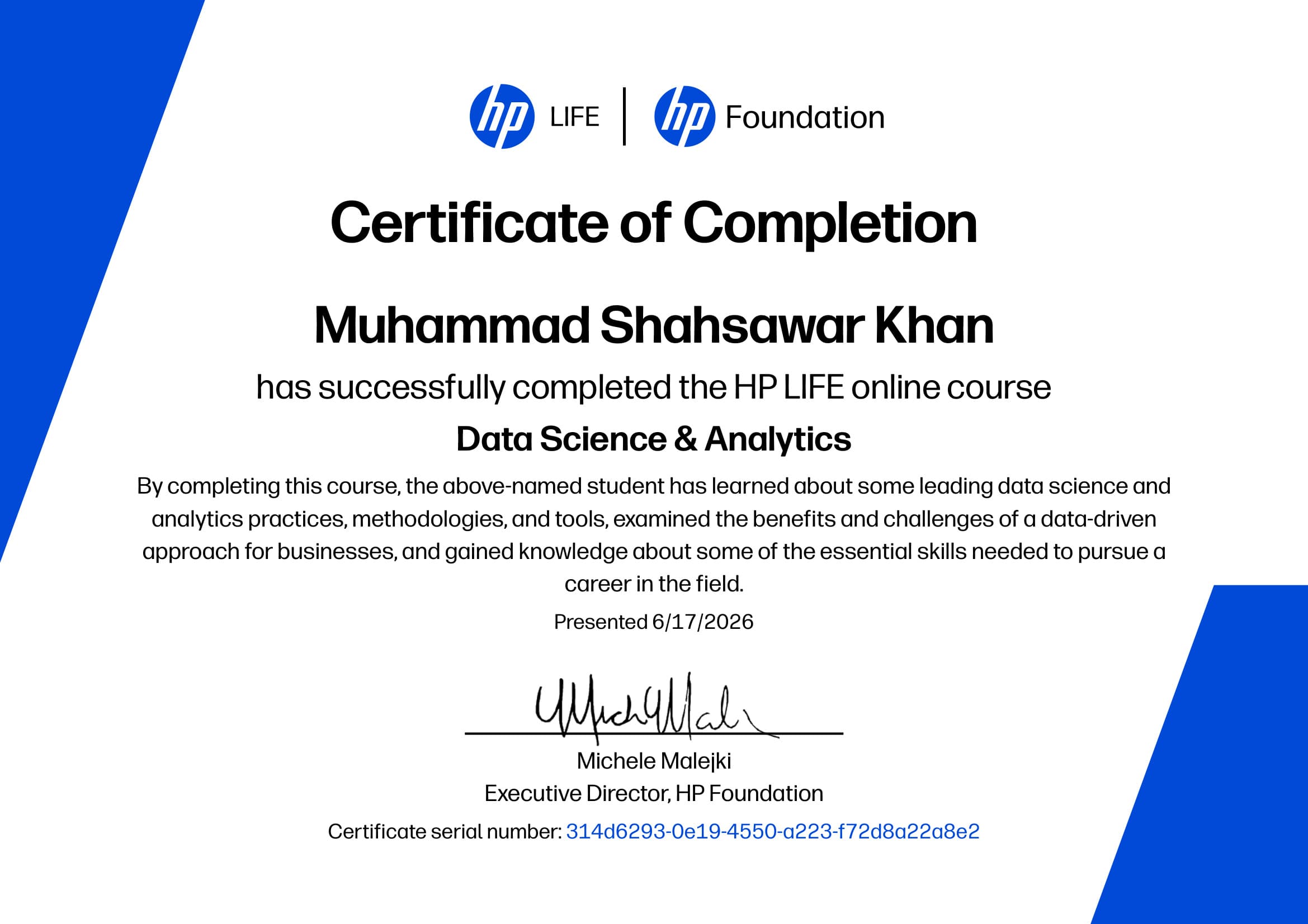 Data Science & Analytics